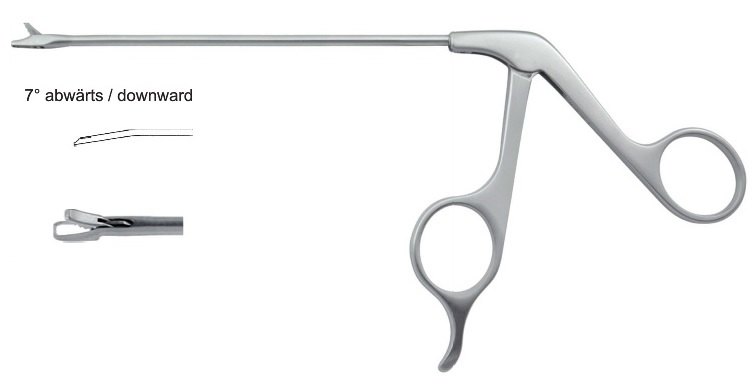 EC-370-2363S, Wide jaw Punch, small 5.0 x 2.5mm, Ø 3.5mm, 7° downward