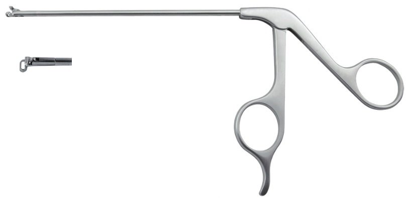 EC-370-2543, SCISSOR AND PUNCH, Ø 3.5 mm, without scoop, 90° left 4.5 x 1.6 mm
