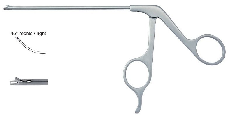 EC-370-2931P, Hook punch, Ø 2.7mm, angular 5.0 x 1.6mm, 45° right