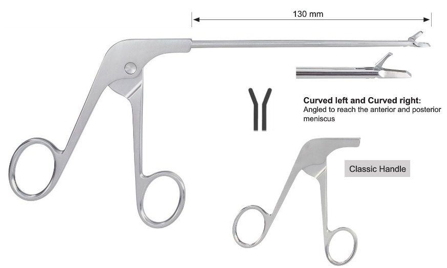 EC-371-1051, Basket punch, blunt nose, straight, 1.0 mm, curved left, Tip profile 1.83 mm, Bite width 1.67 mm, Tip width 3.32 mm, Classic handle