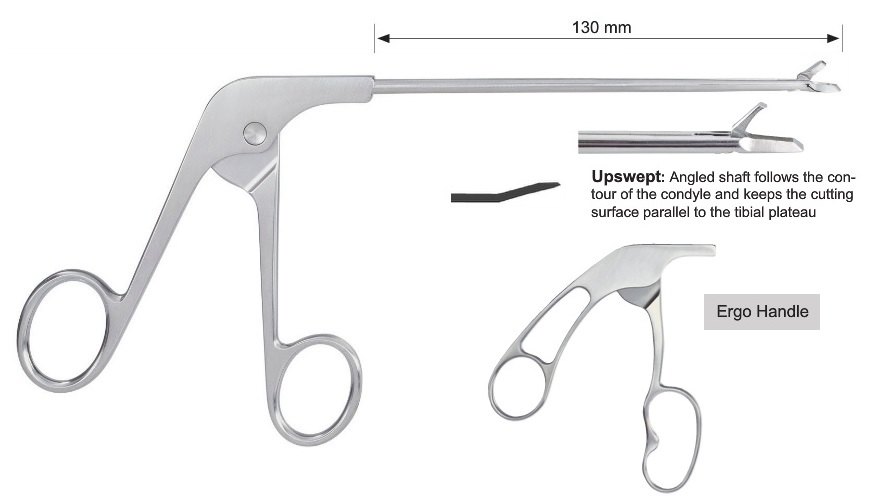EC-371-2056, Basket punch, blunt nose, straight, 1.0 mm, upswept, Tip profile 1.83 mm, Bite width 1.67 mm, Tip width 3.32 mm, Ergo handle