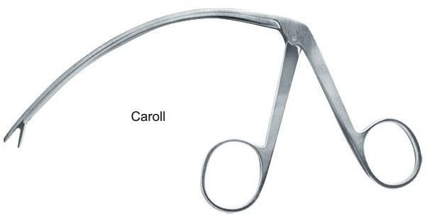 EC-412-127, Tendon grasping forceps, Caroll, 190 mm