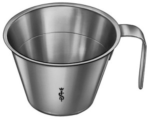 AE-JG515R, MEASURING CUP, WITH FOOT, GRADUATED, 0.1L