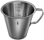 AE-JG516R, MEASURING CUP, WITH FOOT, GRADUATED, 0.25 L