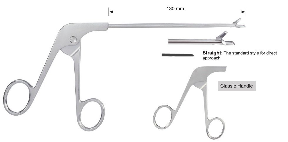 EC-371-1010L, Basket punch, duckly, straight, large, Tip profile 1.93 mm, Bite width 4.5 mm, Tip width 6.15 mm, Classic handle