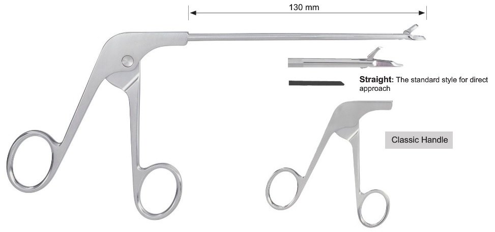 EC-371-1040, Basket Punch, Meniscal elevator, 1.3 mm, straight, classic handle