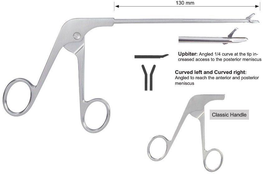 EC-371-1084, Basket punch, scoop, 1.3 mm, upbiter, curved left, tip profile 2.10 mm, bite width 1.59 mm, tip width 3.27 mm, classic handle