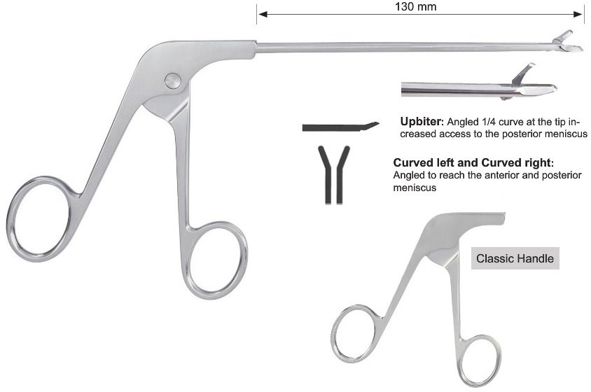EC-371-1085, Basket punch, scoop, 1.3 mm, upbiter, curved right, tip profile 2.10 mm, bite width 1.59 mm, tip width 3.27 mm, classic handle
