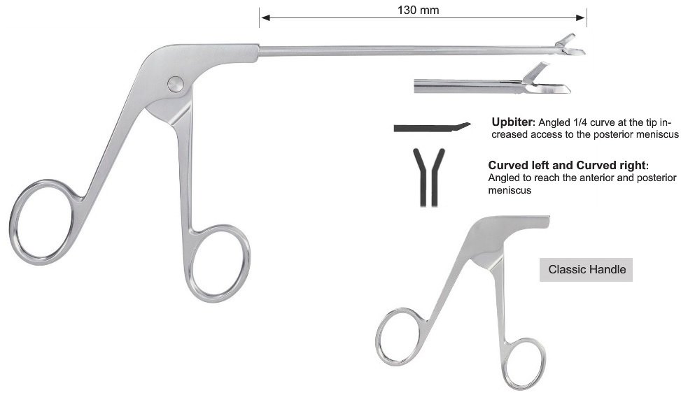 EC-371-1125, Scissors punch, upbiter, curved right, Classic handle