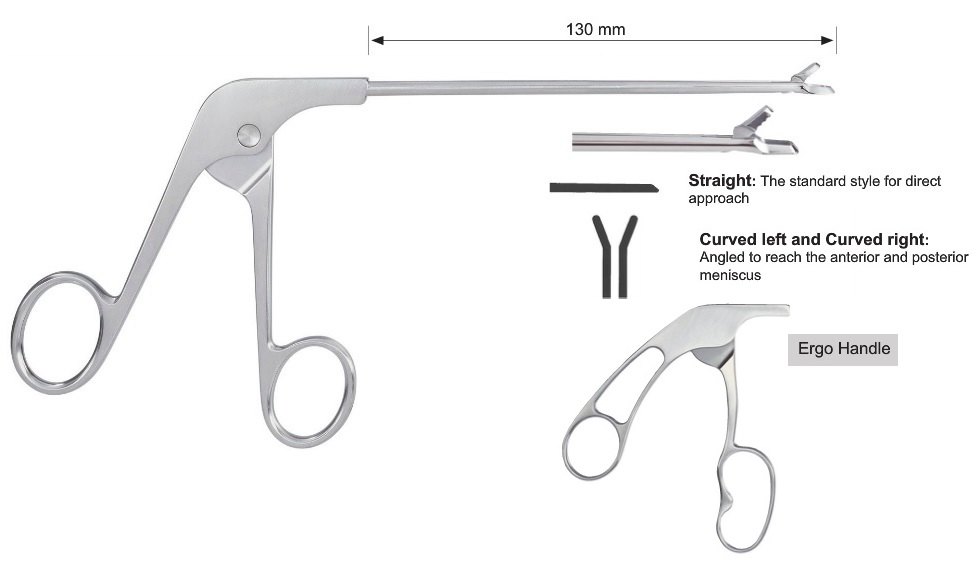 EC-371-2011, Basket punch, duckly, straight, medium, curved left, Tip profile 1.93 mm, Bite width 3.2 mm, Tip width 5.0 mm, Ergo handle