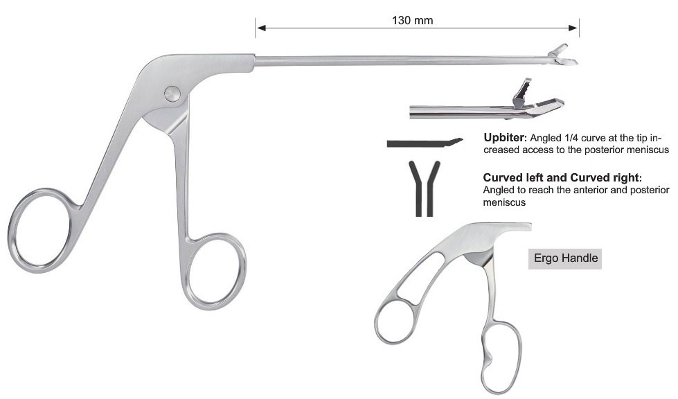EC-371-2014, Basket punch, duckly, upbiter, medium, curved left, Tip profile 1.93 mm, Bite width 3.2 mm, Tip width 5.0 mm, Ergo handle