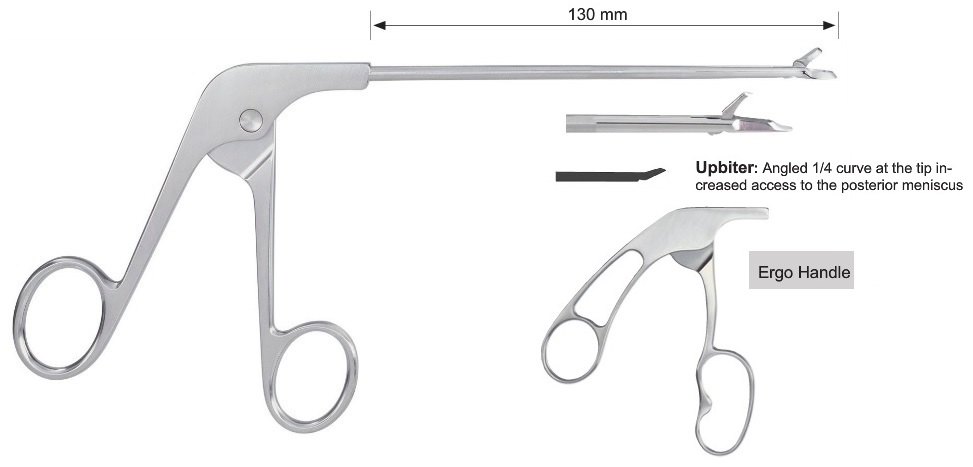 EC-371-2043, Basket Punch, Meniscal elevator, 1.3mm, upbiter, Ergo handle