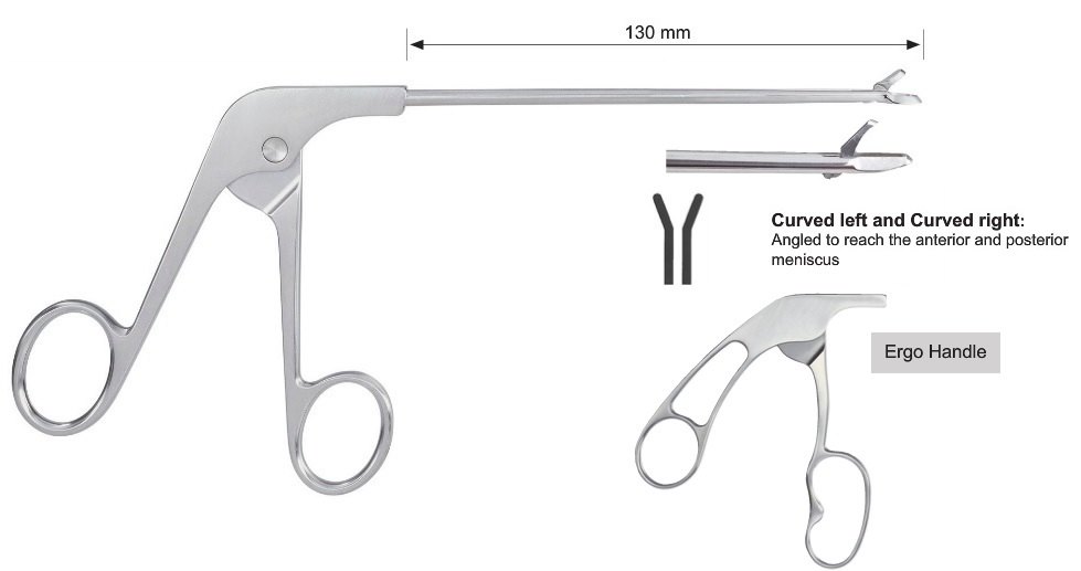 EC-371-2072, Basket punch, posterior, curved right, Tip profile 2.46 mm, Bite width 2.18 mm, Tip width 4.0 mm, Ergo handle