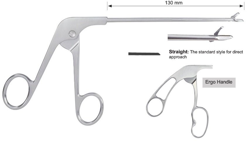EC-371-2080, Basket punch, scoop, 1.0 mm, straight, tip profile 2.28 mm, bite width 1.59 mm, tip width 3.25 mm, Ergo handle