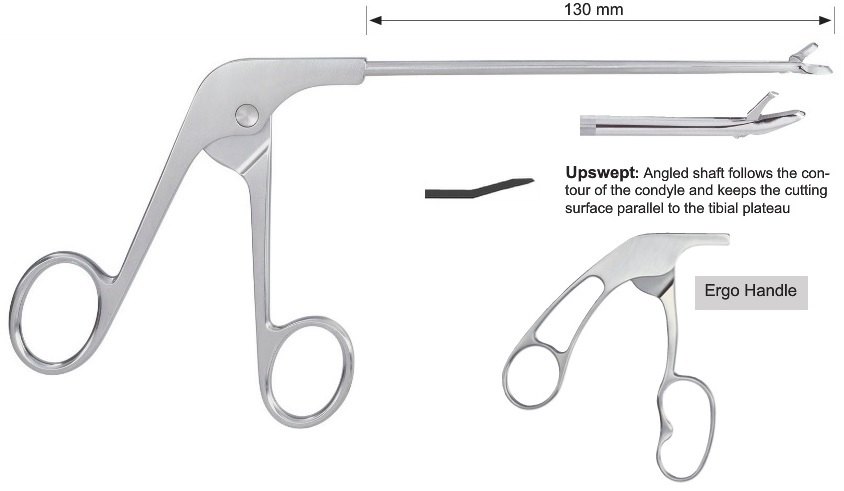 EC-371-2097, Basket punch, scoop, 1.5mm, upswept, tip profile 2.28 mm, bite width 1.59 mm, tip width 3.88 mm, ergo handle