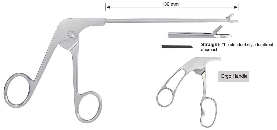 EC-371-2120, Scissors punch, straight, Ergo handle