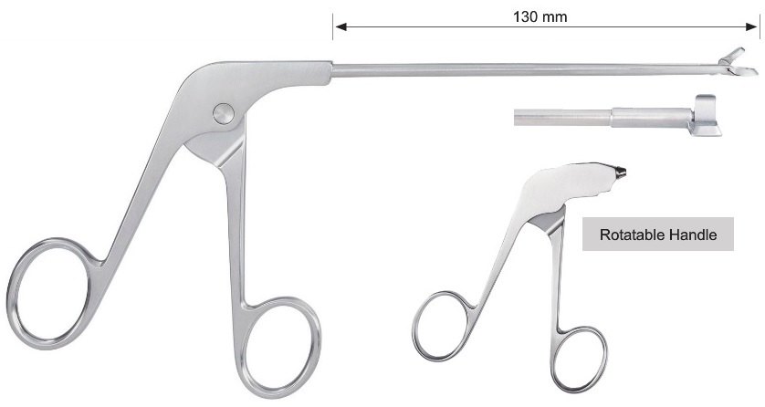 EC-371-4321, Basket punch, 90°, rotary, 3.4 mm, right, rotatable handle