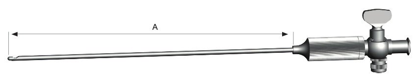 EC-233-00-150, VERESS insufflation cannula, Ø 2mm, A = 150mm, Laparoscopy
