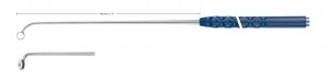 AE-FA037R, TREND – Curette HARDY, diameter 6.0 mm, 90° angled, long neck, Working length: 140 mm, 5 1⁄2”, Total length: 265 mm, 10 1⁄2”