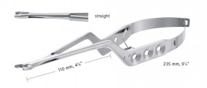 AE-FE574K, PHYNOX YASARGIL CLIP APPLIER, FOR PHYNOX MINI CLIPS, STRAIGHT, 110MM, LENGTH 235MM