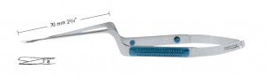 AE-FM131R, SENSATION micro Scissors, upwards curved, Sharp/Blunt, working length 70mm, total length 195mm
