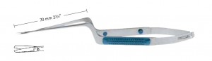 AE-FM141R, SENSATION micro Scissors, upwards curved, Blunt/Blunt, working length 70mm, total length 195mm