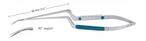 AE-FM168R, SENSATION micro Scissors, Angled 450, working length 90mm, length 215mm