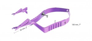 AE-FT470T, TITANIUM YASARGIL CLIP APPLIER, FOR MINI CLIPS, COLOR CODING VIOLET, 50MM, LENGTH 180MM