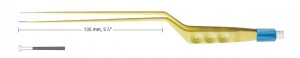 AE-GK800R, T-coagulation forceps with blunt, t-shaped tips, Total length 255 mm, Working length 135 mm