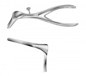 AE-OK090R, Nasal specula, for protective mobilization of the turbinates, 90 x 7 mm