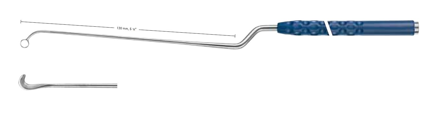 AE-FA044R, TREND Enucleator HARDY, Right cutting, Bayonet, working length 130mm, total length 280mm