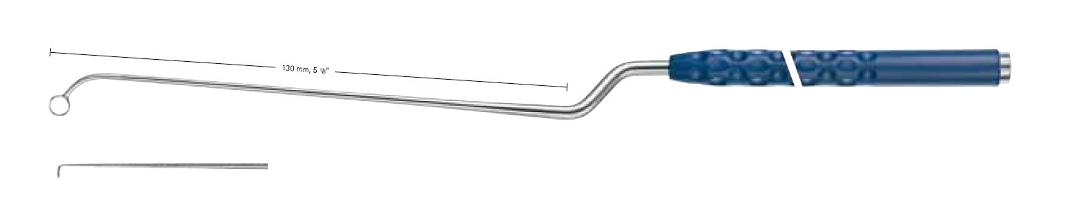 AE-FA067R, TREND Micro Hook REULEN-LANDOLT, Diameter 1.7mm, working length 130mm, total length 280mm