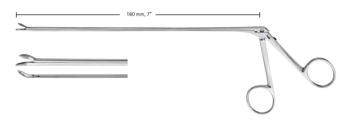 AE-FA070R, Micro Forceps, right curved, working length 180mm