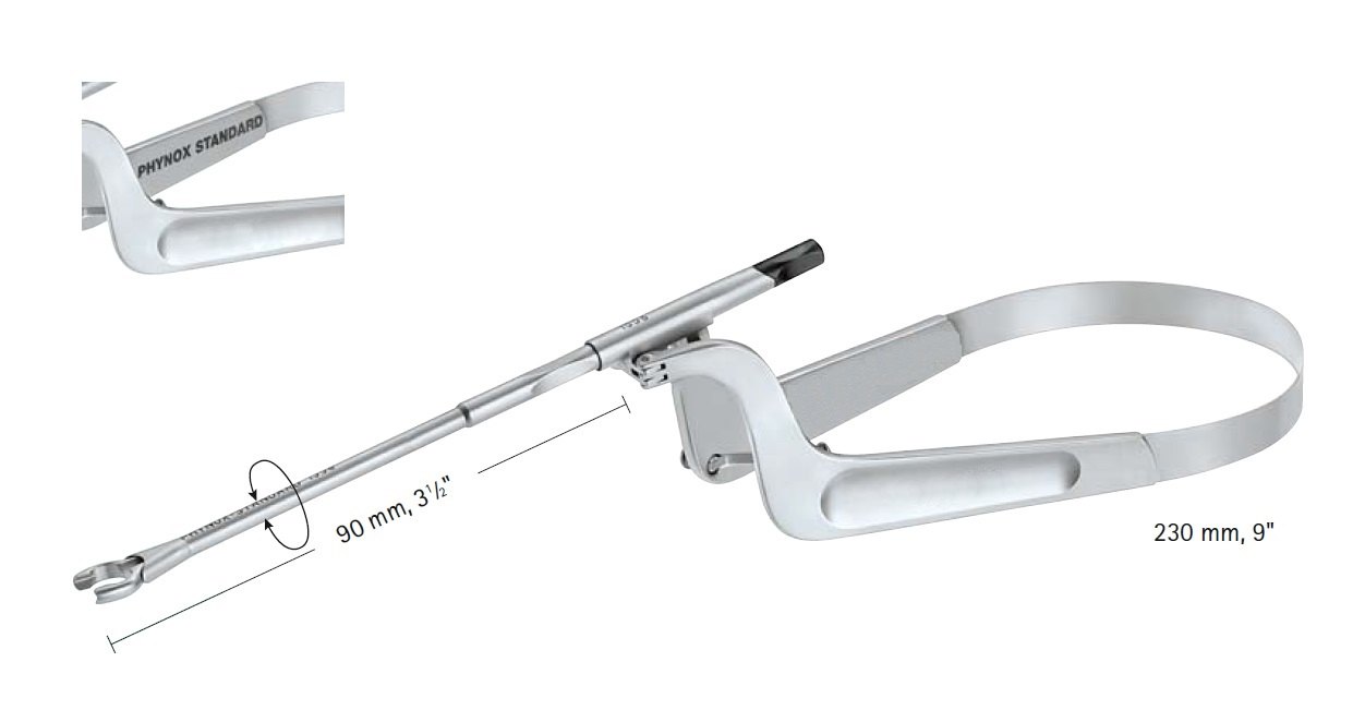 AE-FE495K, PHYNOX XS CLIP APPLIER, FOR PHYNOX STANDARD CLIPS, ROTATION 360 DEGREES, 90MM, LENGTH 230MM