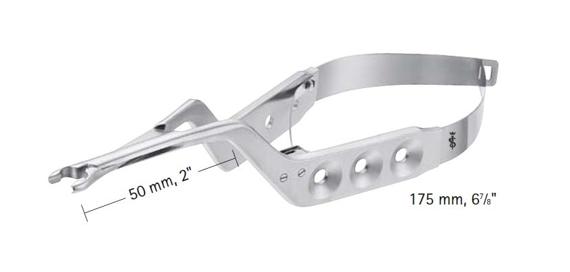 AE-FE570K, PHYNOX YASARGIL CLIP APPLIER, FOR PHYNOX MINI CLIPS, 50MM, LENGTH 175MM