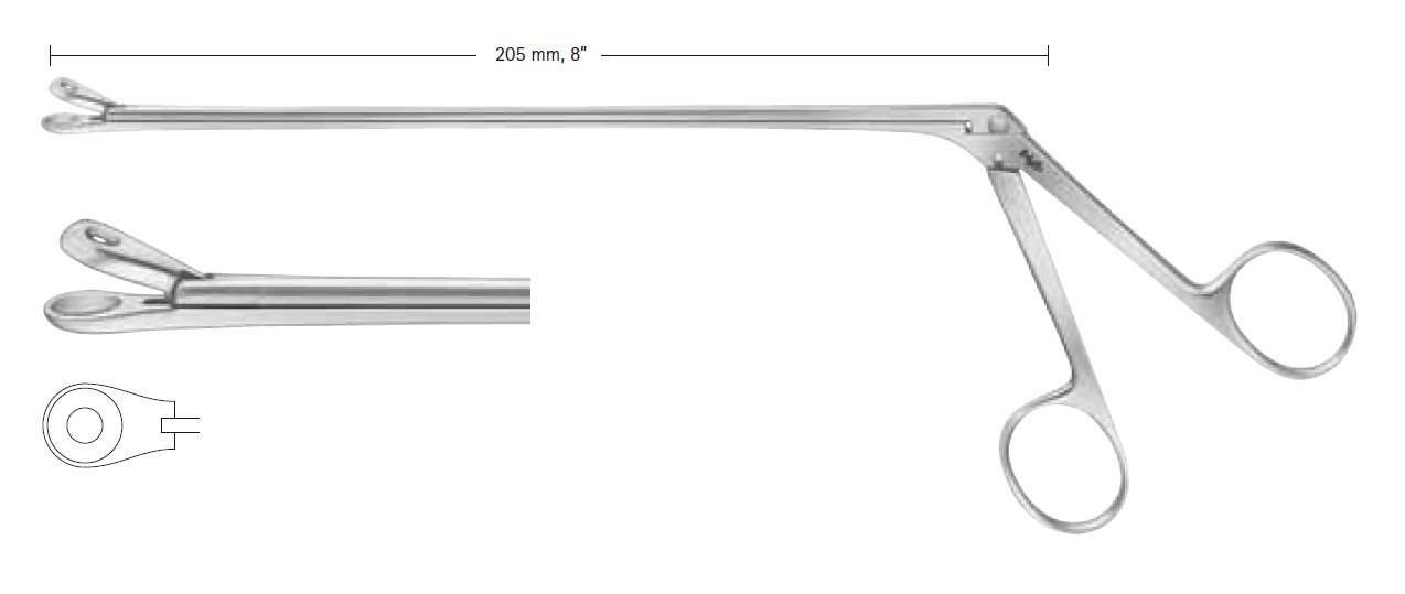 AE-FF354R, Tumor grasping forceps LANDOLT, Blunt, Diameter 9.0 mm, 205mm