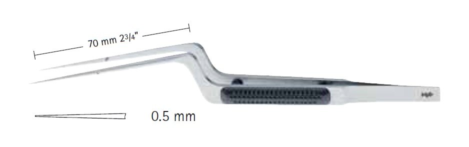 AE-FM150R, SENSATION MICRO FORCEP 0.5MM, STRAIGHT, WORKING LENG 70MM, TOTAL LENGTH 190MM