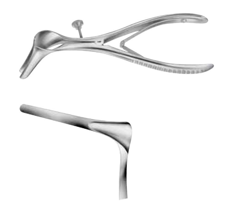 AE-OK090R, Nasal specula, for protective mobilization of the turbinates, 90 x 7 mm