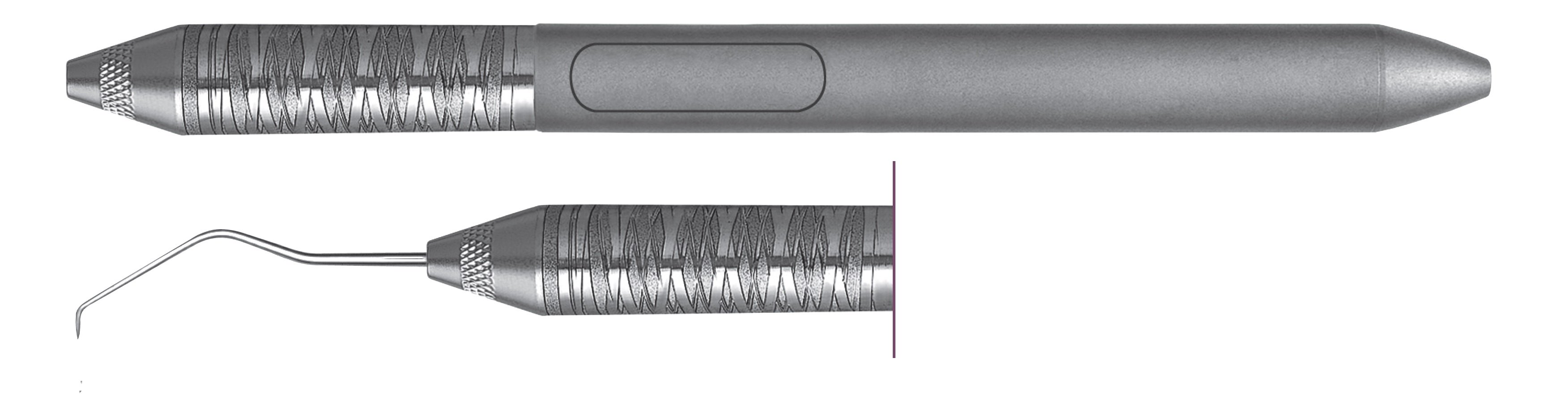 HF-ECS176-6, Explorers #17, Handle Satin Steel, Aluminum Titanium Nitride (AlTiN) coating, Single End