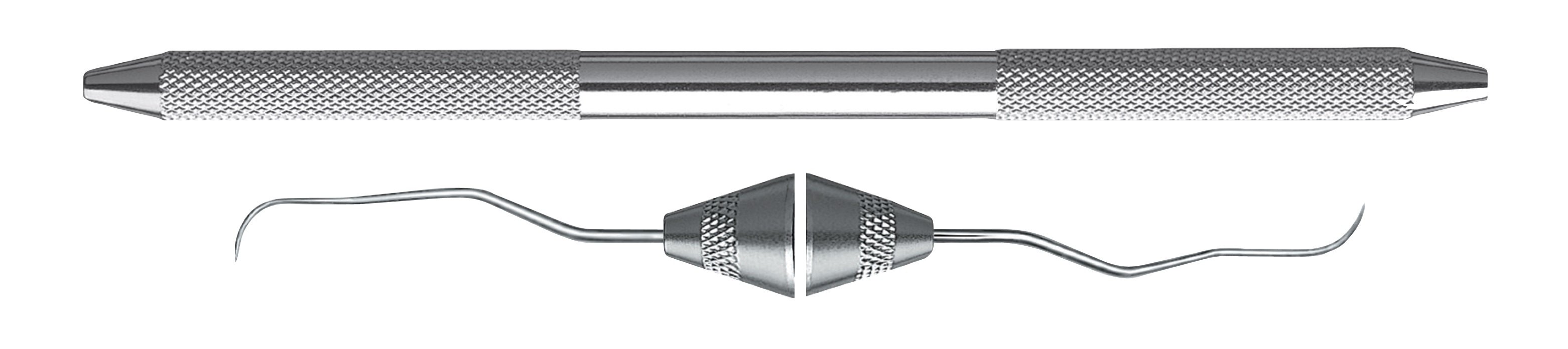 HF-EXD11-12A6-31, Explorers #11/12AF, Terminal Shank and Explorer Tip made with Duraspond, for exploring the entire dentition, with terminal shank 3mm longer HF- EXD11-126, Handle Round, Double Ended
