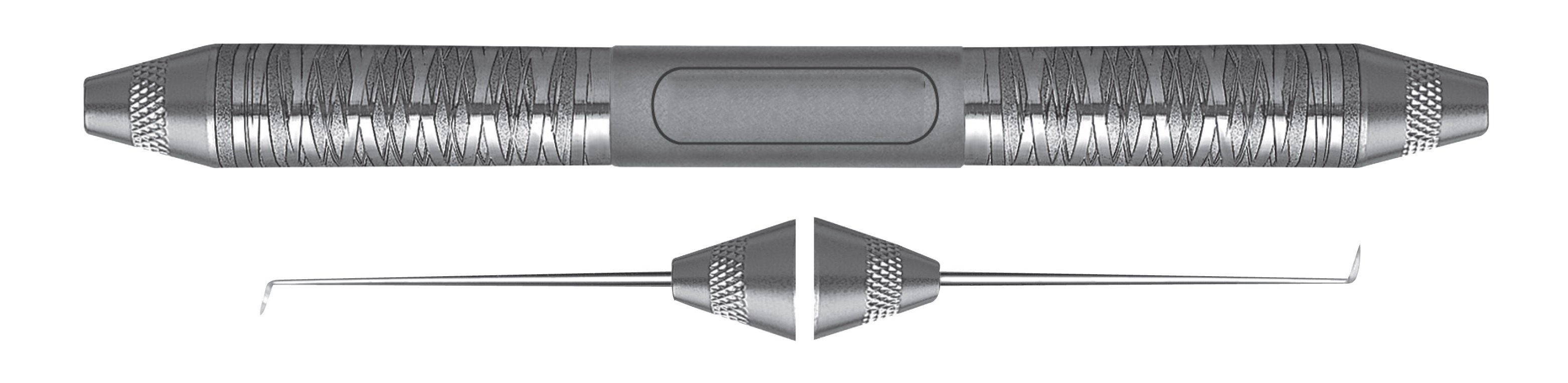 HF-EXD16-6, Explorers #1, Handle Satin Steel, Aluminum Titanium Nitride (AlTiN) coating, Double Ended