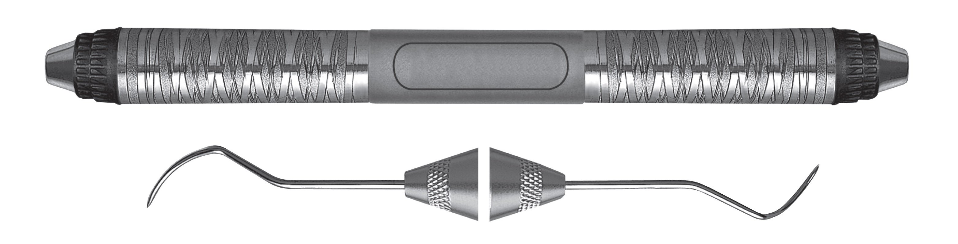 HF-EXD2R-2L6-7, Explorers #2R/2L, Handle Satin Steel Colours, Aluminum Titanium Nitride (AlTiN) Coating, Double Ended