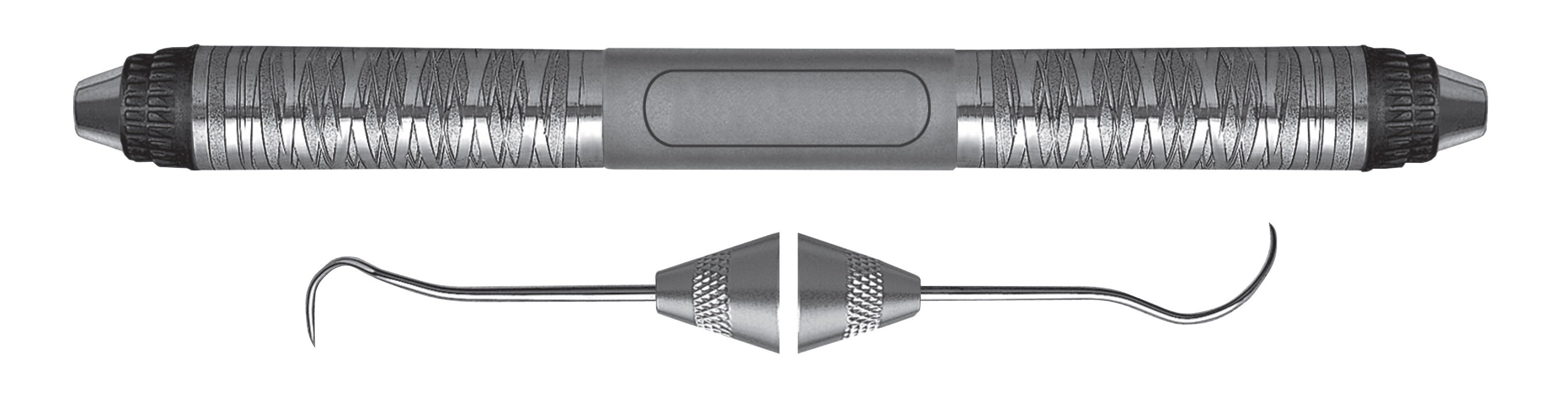 HF-EXD3CH6-7, Explorers #3CH Cowhorn, Handle Satin Steel Colours, Aluminum Titanium Nitride (AlTiN) Coating, Double Ended