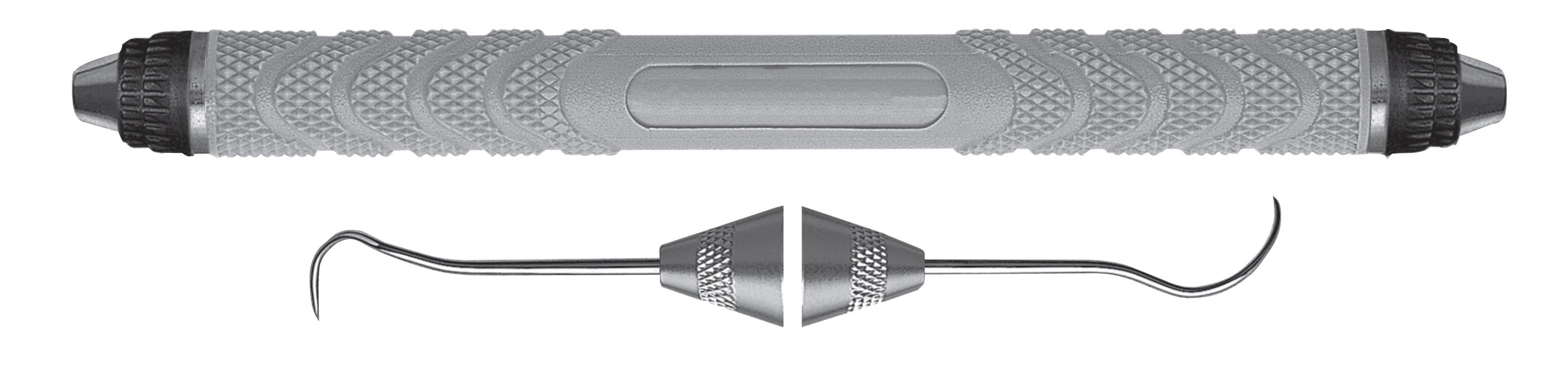 HF-EXD3CH6-8, Explorers #3CH Cowhorn, Handle Resin Eight, Double Ended