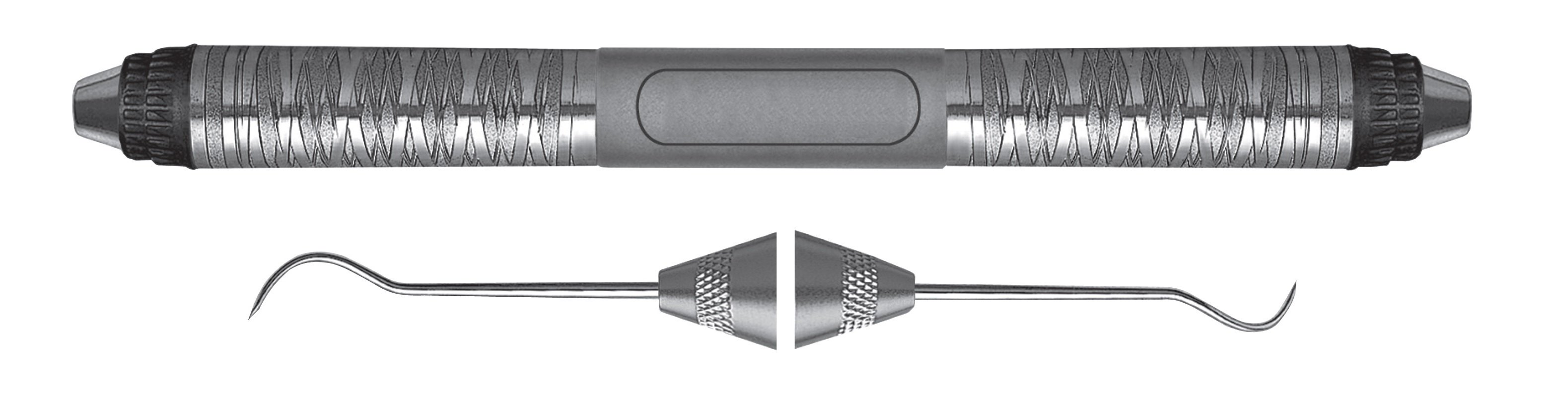 HF-EXD3ES6-7, Explorers #3ES, Handle Satin Steel Colours, Aluminum Titanium Nitride (AlTiN) Coating, Double Ended
