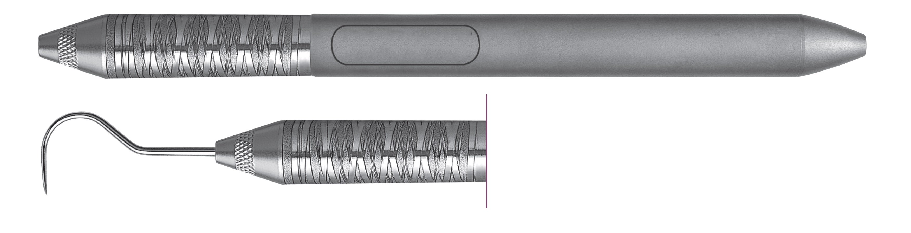 HF-EXS236-6, Explorers #23, Shepherd’s Hook, Handle Satin Steel, Aluminum Titanium Nitride (AlTiN) coating, Single End