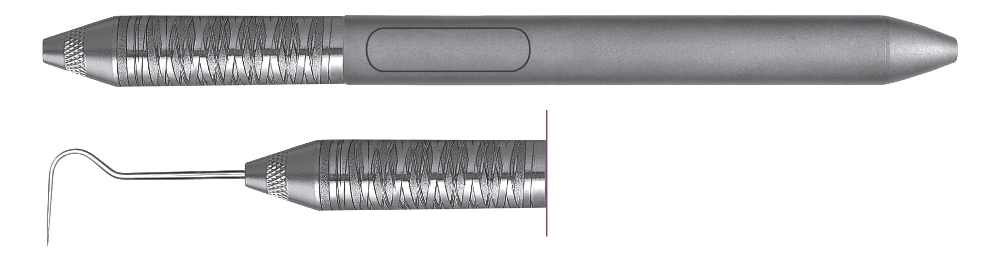 HF-EXS86-6, Explorers #8, Handle Satin Steel, Aluminum Titanium Nitride (AlTiN) coating, Single End