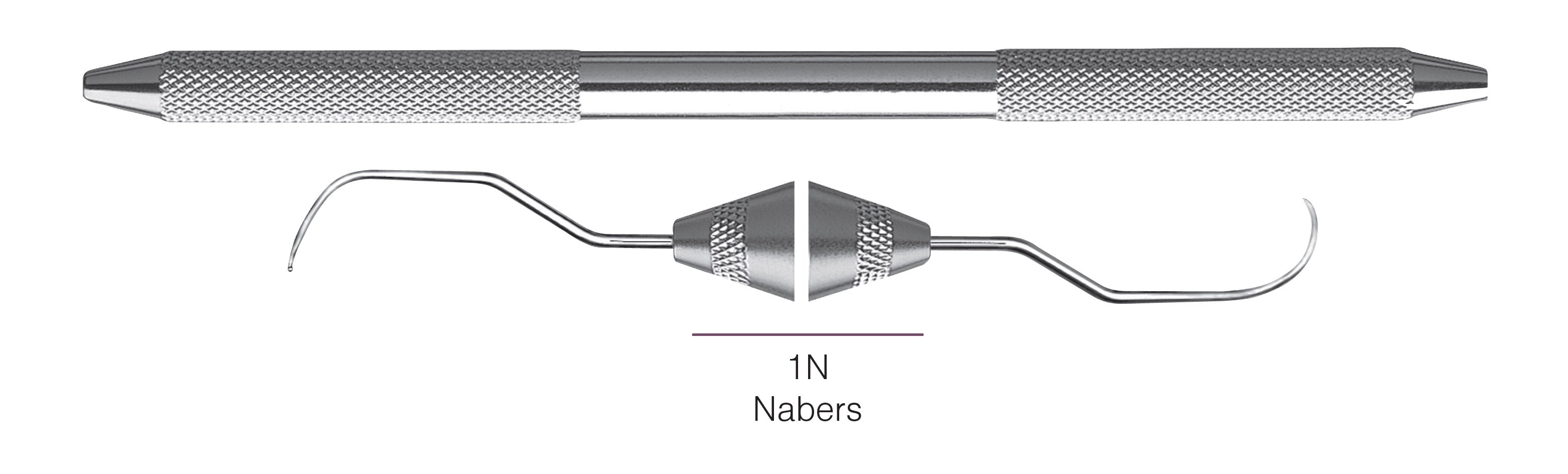 HF-P1N6-31, DOUBLE-ENDED FURCATION PROBES 1N/Nabers, Nabers Probes for assessing furcation areas, Handle round, Double Ended