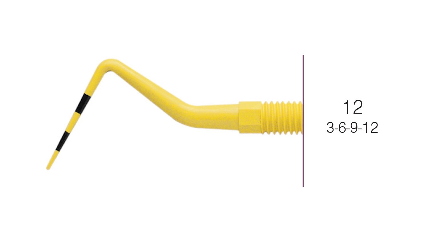 HF-PCV12PT, Colovue probes, Replacement Tips #12, Black markings, 3-6-9-12 mm, PAK=Package of 12 Tips