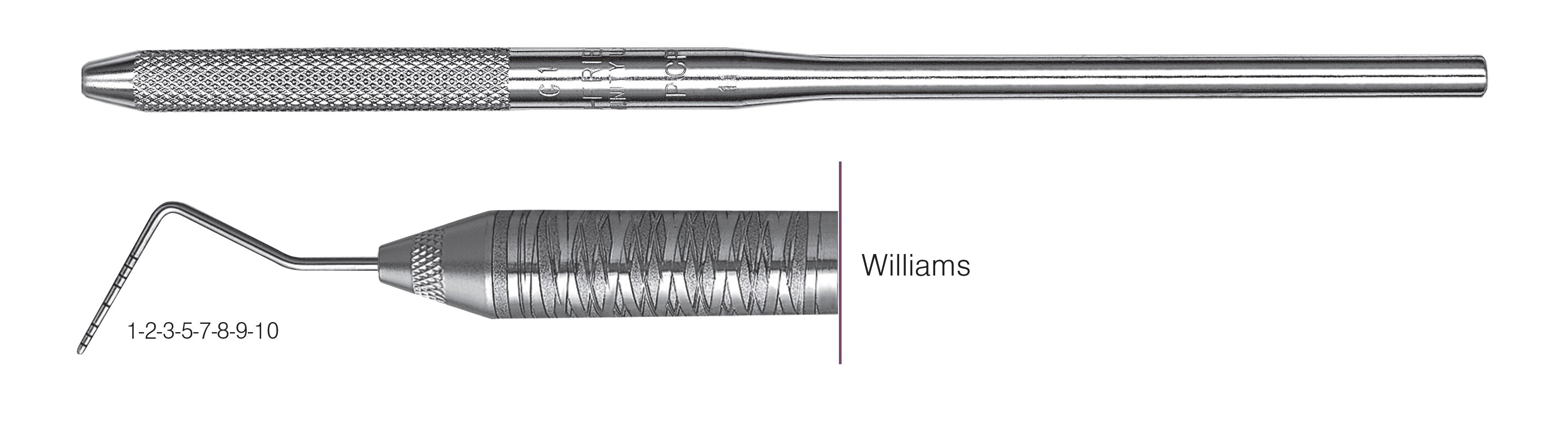 HF-PW6-30, SINGLE-ENDED PROBES Williams, Black markings, 1-2-3-5-7-8-9-10 mm, Handle round, Single End
